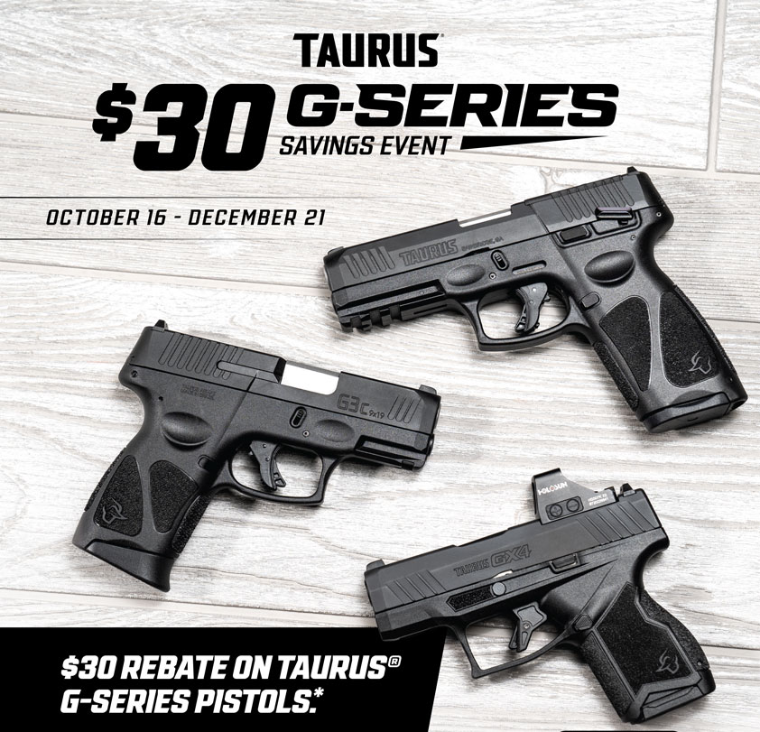 Taurus G-series rebate
